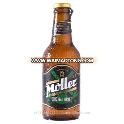 Moller lager/pilsener beer bottled 24x25cl with easy opening cap